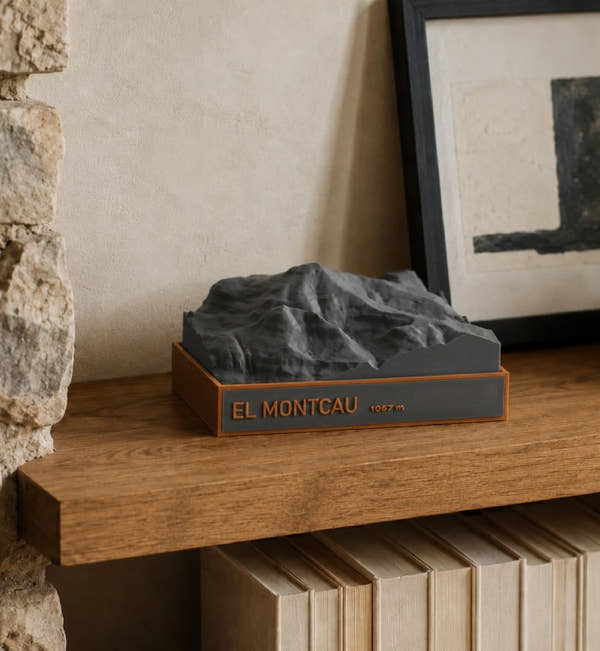 Maqueta en relleu del Montcau