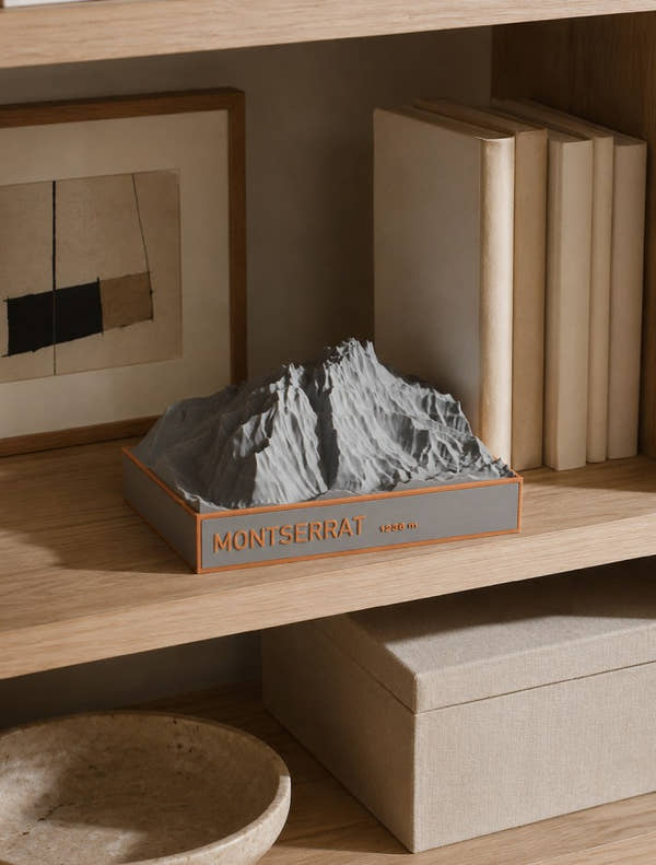 Maqueta en relleu de Montserrat