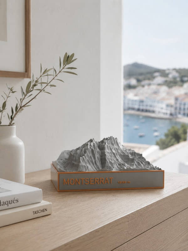 Maqueta en relleu de Montserrat