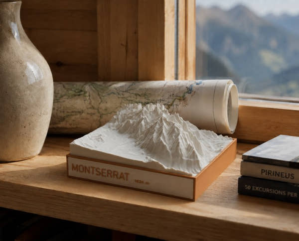 Maqueta en relleu de Montserrat